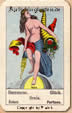 Glück, Biedermeier antik Aufschlagkarten, Wahrsagekarten, Biedermeier Fortune telling cards, ancient cartomancy