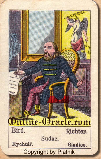 Richter Biedermeier fortune telling cards with ancient tarot