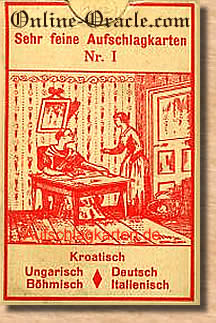 Ancient Biedermeier Fortune Telling Cards