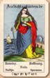 Hoffnung, Biedermeier antik Aufschlagkarten, Wahrsagekarten, Biedermeier Fortune telling cards, ancient cartomancy