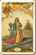 A blonde woman, Destin Antique Fortune telling cards