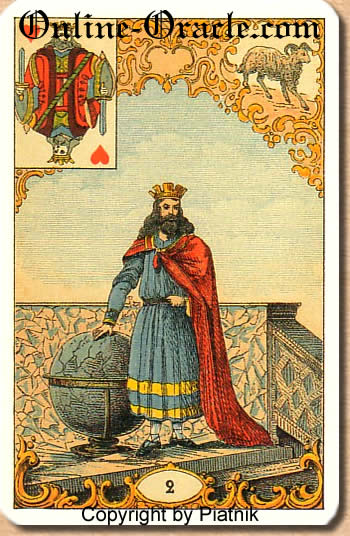 A faithful friend, Destin Antique Fortune telling cards, cartes cartomancy fortune