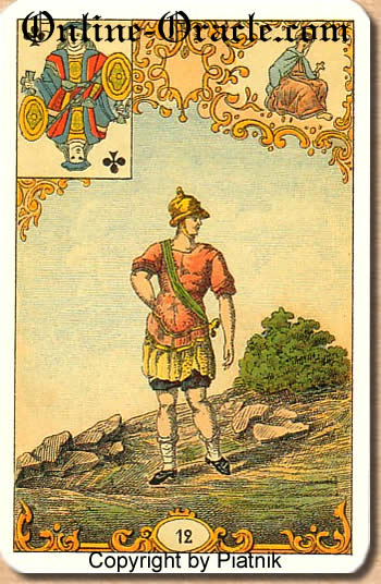 A young man, Destin Antique Fortune telling cards, cartomancy