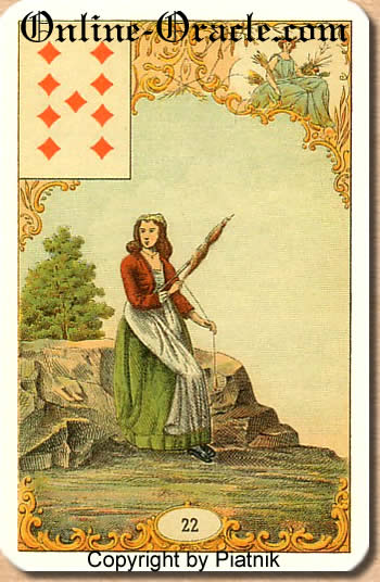 Failure and financial losses, Destin Antique Fortune telling cards, cartes cartomancy fortune divinatoire