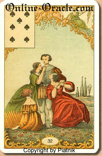 Decisions Destin Antique fortune telling cards with divination and cartomancy