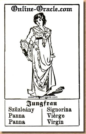 Virgin Hegenauer´s antique ancient Fortune telling Cards from Germany