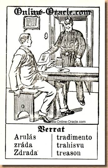 Treason Hegenauer´s antique ancient Fortune telling Cards from Germany